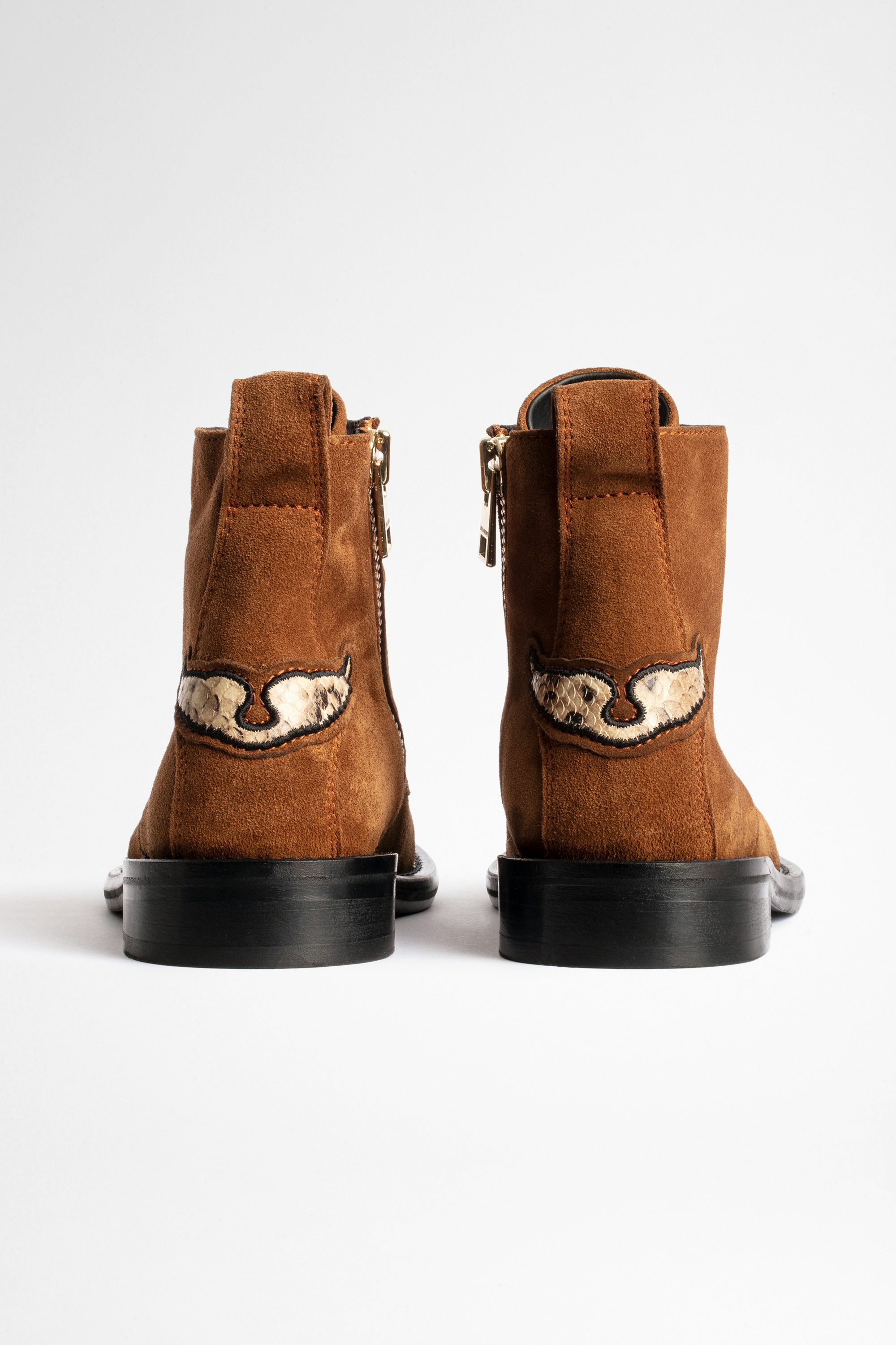 Botines Laureen Suede - Botines de mujer de ante camel